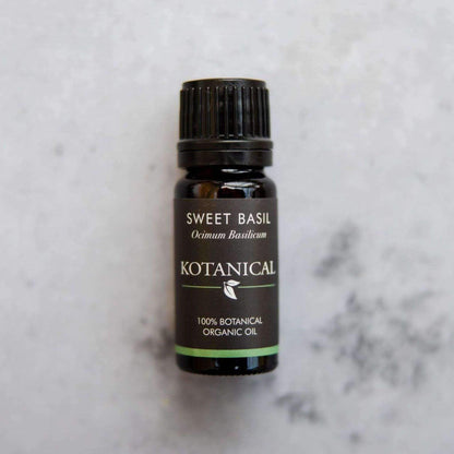 Sweet Basil Essential Oil kotanical 